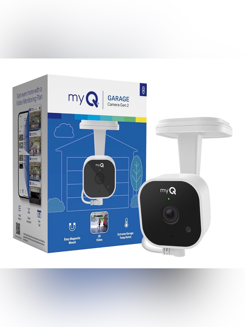 myQ Garage Camera Gen 2 - White and Black